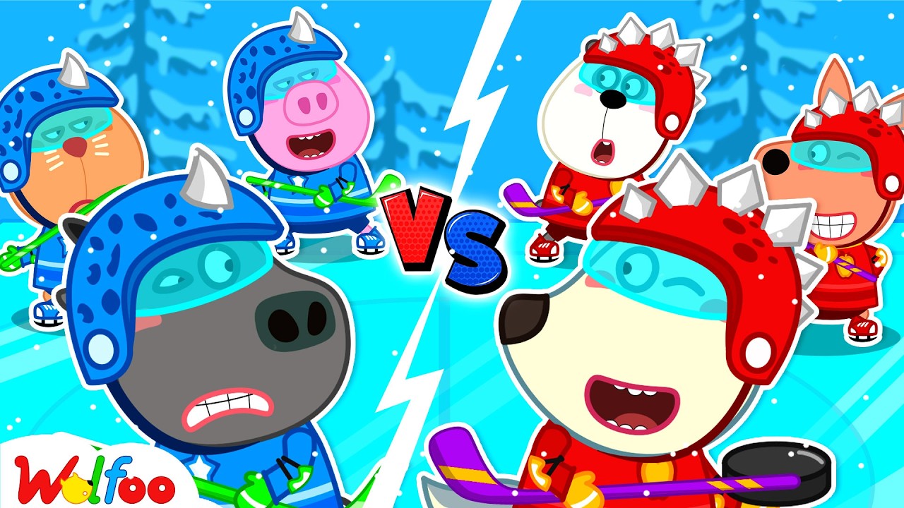 Ice Hockey Battle!❄️Which Team Will Win? Kids Learn Safety Rules - Bright Parents | Cartoon for Kids