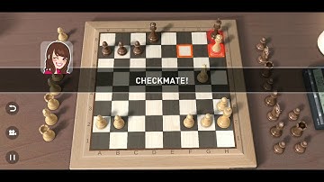Beating Real Chess 3D Hard level  Center Counter ( Scandinavian  defence)