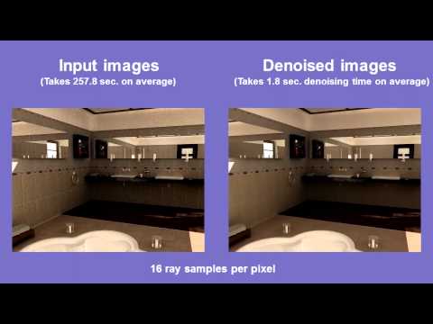 Robust Image Denoising using a Virtual Flash Image for Monte Carlo Ray Tracing