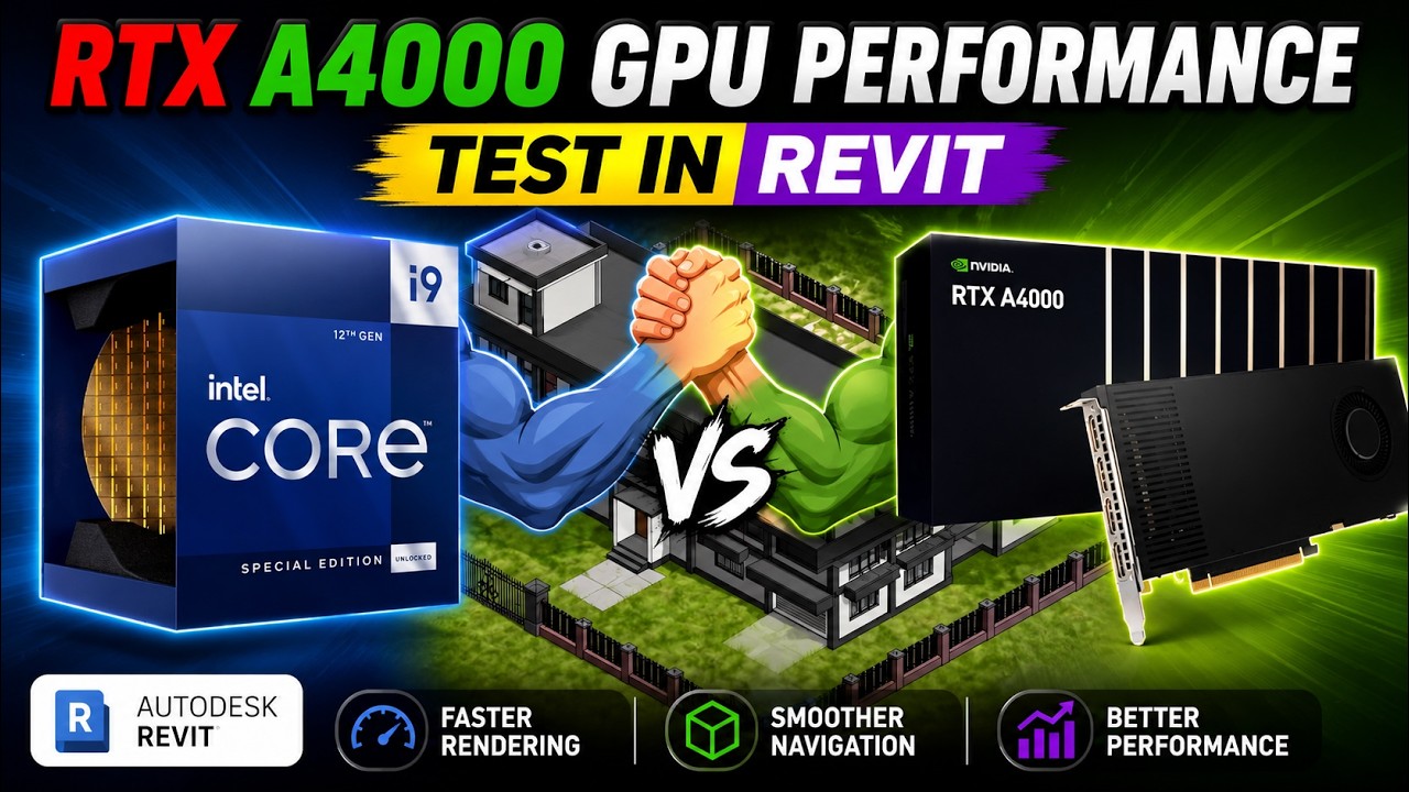 RTX A4000 GPU performance test in Revit - YouTube