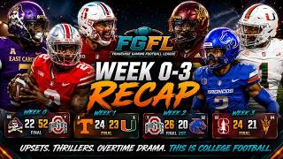FGFL College BEGINS! | Week 0-3 Recaps! Custom World! Get Involved!
