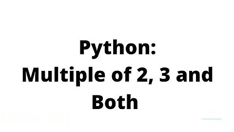 Print positive integers in a given range multiple of 2 and 3
