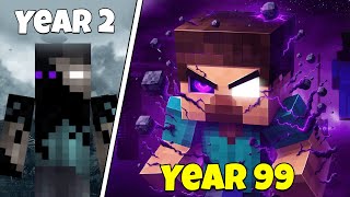 Surviving 100 Years as ENDERBRINE in Minecraft!