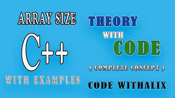 How to determine or get array length (size) in (Urdu/Hindi) | C++ 2022 Tutorial |