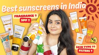 Best SUNSCREENS in India 2024 | Sunscreens for Dry, Sensitive, Acne, Oily Skin ? Kashika
