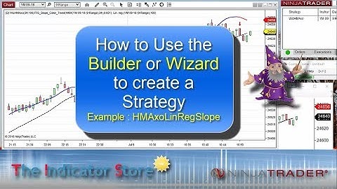 How to use NinjaTrader Builder or Wizard to create a Strategy without Programming Skills