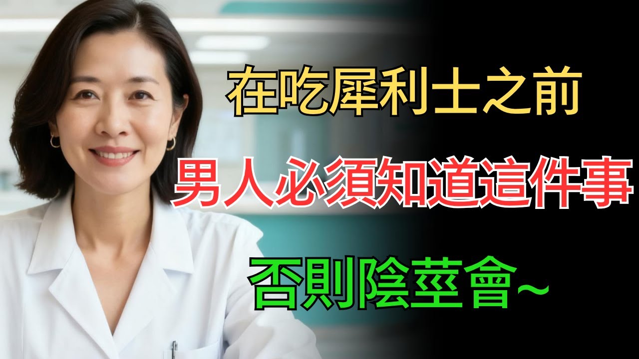 林醫生科普：西力士（他達拉非）真不是“壯陽藥”！36小時自由背後的科學、劑量與風險警示