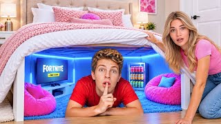 I Built a SECRET Room To Spy on My Girlfriend!
