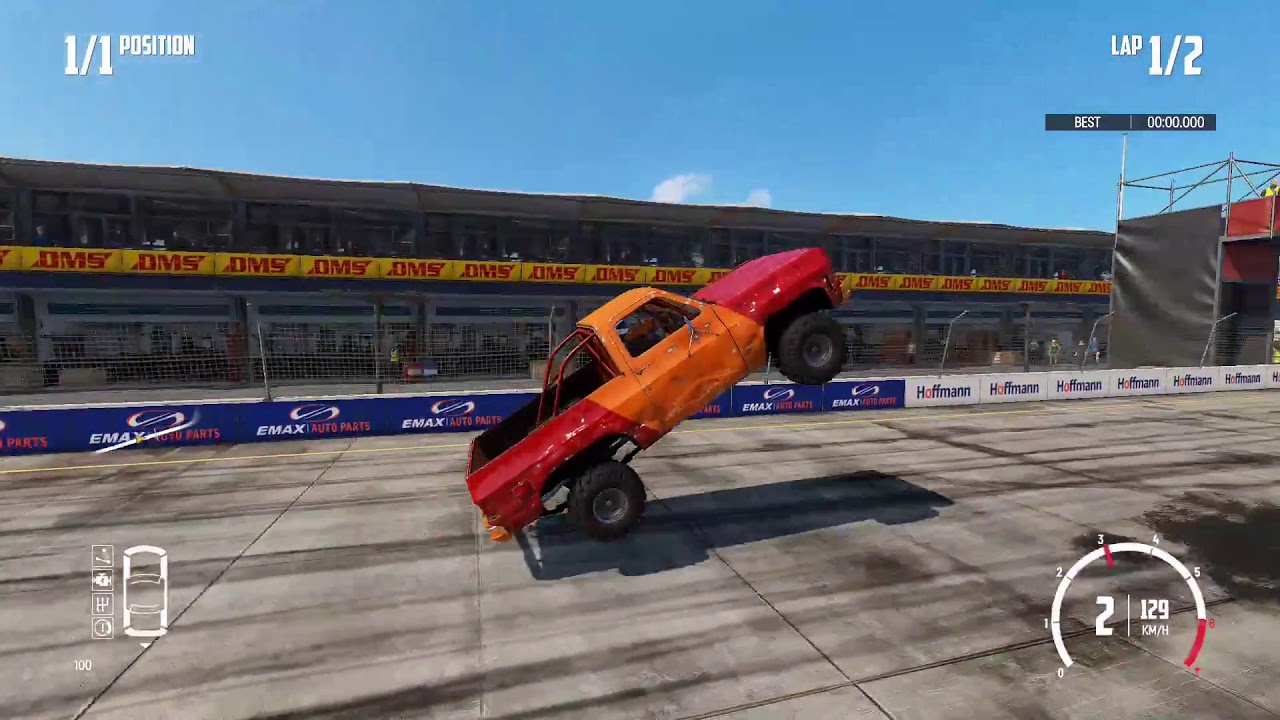 Wreckfest Stadium Budget Trucks mod test - YouTube