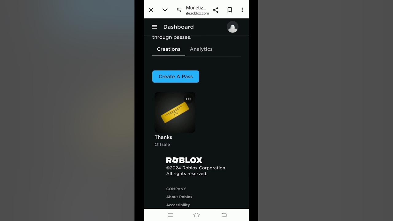 How to create passes on roblox mobile shorts robux roblox youtube