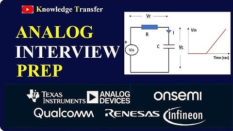 Ramp Response of a RC circuit for analog interview