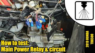 How to test the Main Power relay on a Honda TRX500 #1260 #honda #relay #diagnostics #atv #offroad