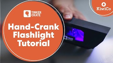 How to Make a Hand-Crank Flashlight | Tinker Crate Project Instructions | KiwiCo