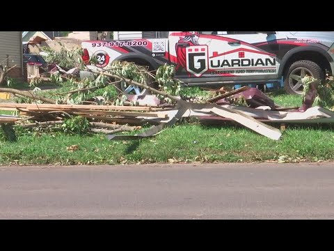 Cleanup underway after tornado damage in Kenton - YouTube