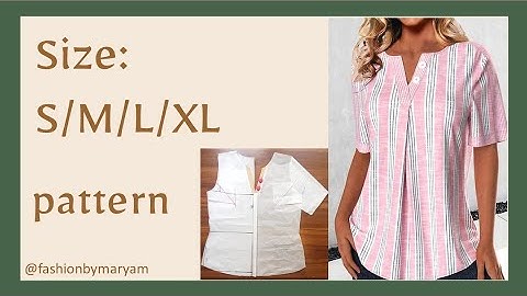 FULL TUTORIAL/ PATTERN/ ALL SIZES: S/ M/ L/ XL #sewing #diy #tutorial #pattern #sewingpatterns #size