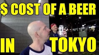 COST OF BEER AND HOTEL IN TOKYO JAPAN V196
