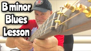 Cigar Box Guitar Blues Lesson B Minor