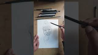 How to draw sketch of Radha Krishna bhakt Swami Premanand|Sketch of Swami Premanand||Art with Naresh