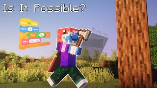 Attempting to beat Minecraft by Coding