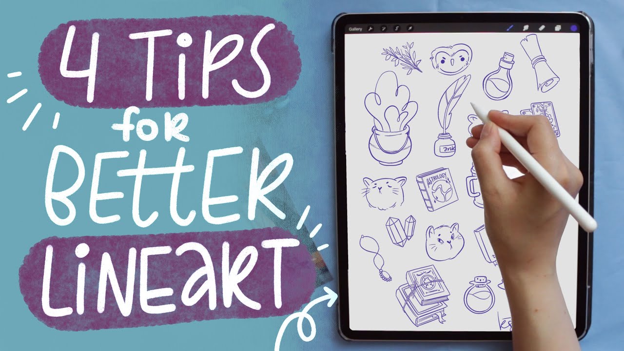 how to do lineart on procreate