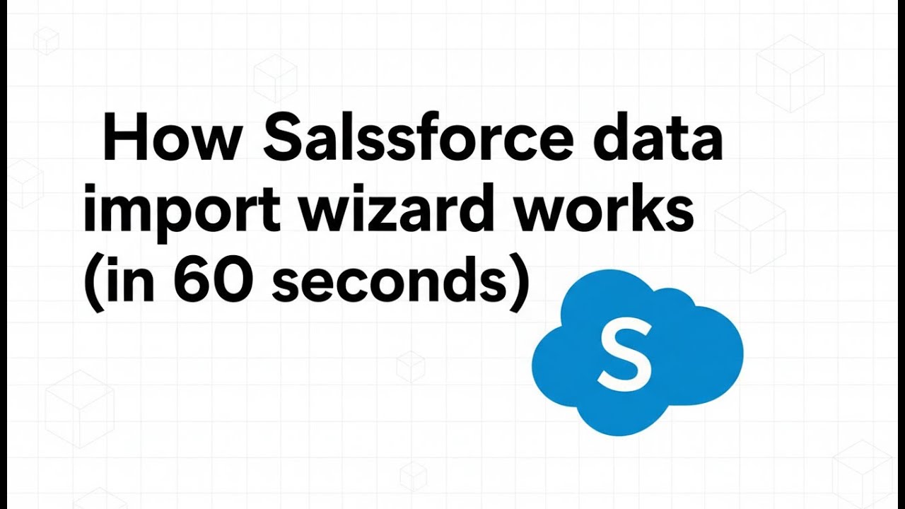 How Salesforce data import wizard works (in 60 seconds) - YouTube