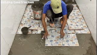 The Most Accurate Technique For Waterproofing And Installing Ceramic Tiles For The Bathroom Floor
