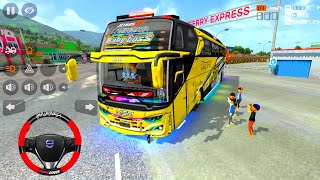 Baby Boss MSM Asyrof Tourist Bus with Fully Modified Upper Corong, Gives Basuri to Telolet Childr...