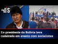 O carinho da esquerda com Evo Morales