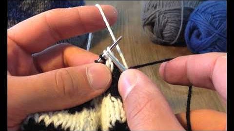 A Sockmatician Tutorial - Left-Leaning Decrease in Double Knitting