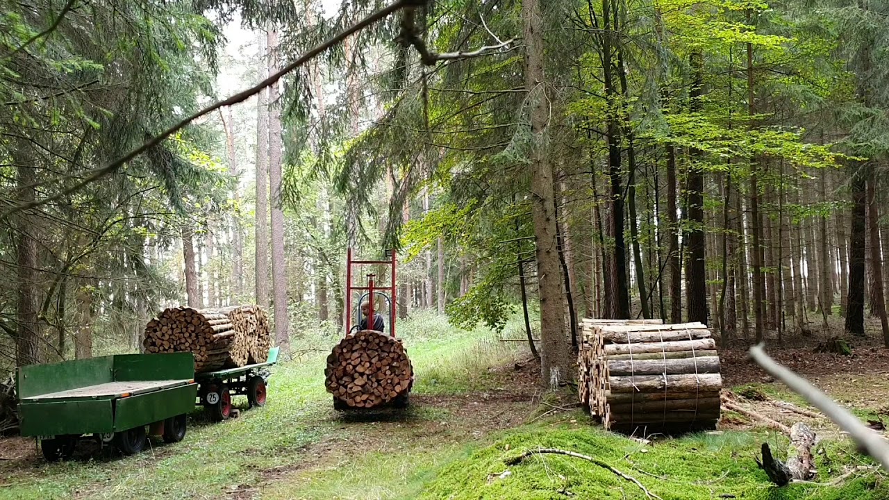 Eicher Schmalspur Holzbündel Transport