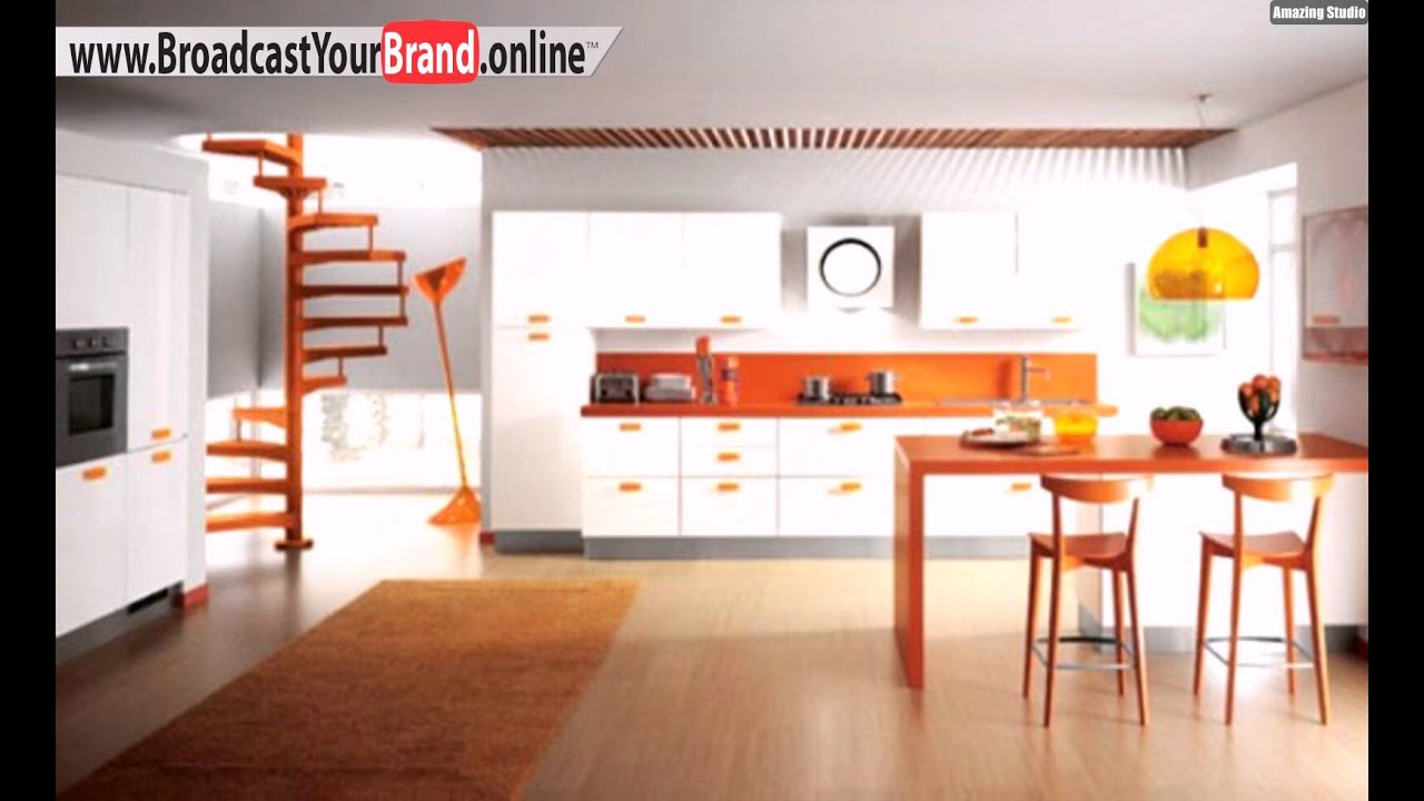 Weià orange küche trends farben youtube Landhausstil küche weiß