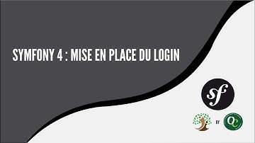 Symfony 4: Mise en place du login