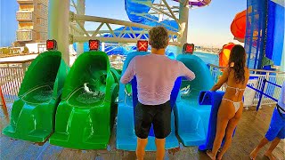 Mat Racer Water Slide At Aquaventure Waterpark Dubai Hydra Racers
