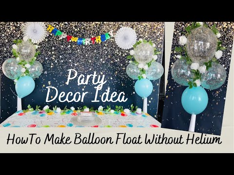 How To Make Balloon Float WITHOUT HELIUM GAS 🎈 Party BACKDROP Decoration Ideas 🎈House Party DECOR