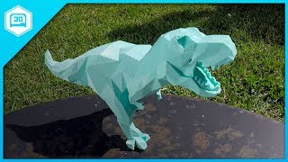 Low Poly T-Rex - 3D Printing Time-lapse