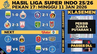 HASIL LIGA 1 2025 HARI INI - PERSIB VS PERSIJA, AREMA FC, PERSIS, BRI SUPER LEAGUE KLASEMEN 2026