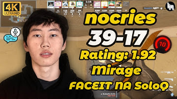 nocries SoloQ (39-17) (Mirage) | FACEIT NA | Oct 4, 2025 #cs2 #nocries #faceit