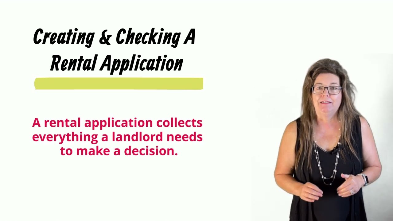 Creating And Checking A Rental Application - YouTube - Applications For Recette Rentals