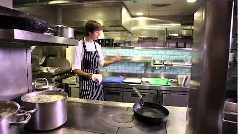 Cooking Dover sole a la Meuniere with Boundary's h...