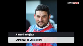 Alexandre de Jésus, entraîneur de Génialisssime (29/09 à Paris Vincennes)