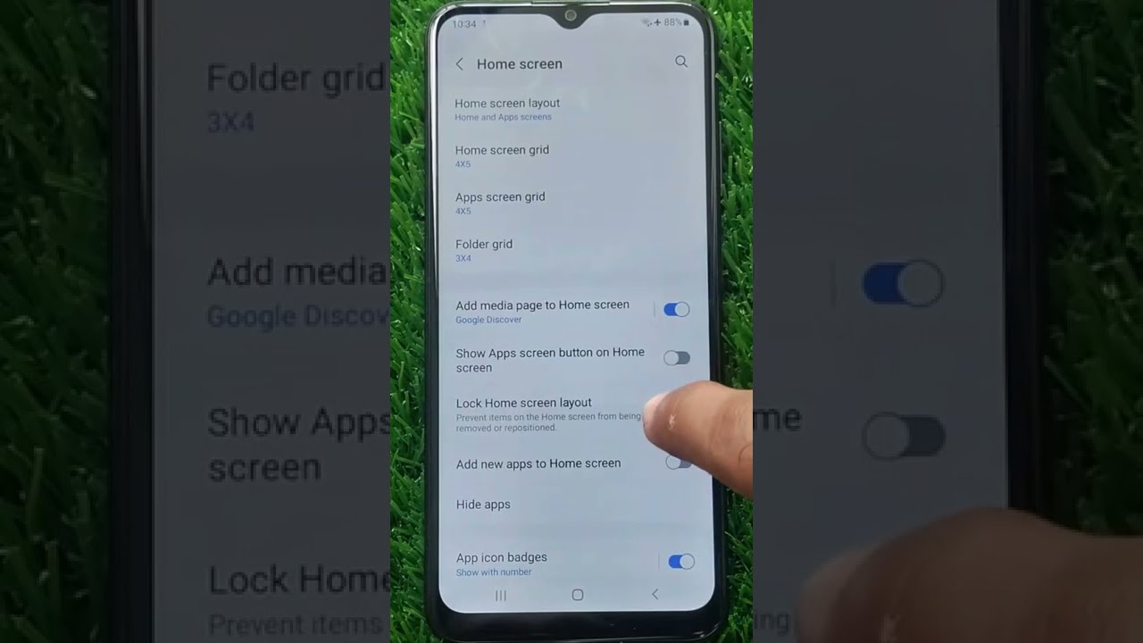 How to Lock Home Screen Layout on Samsung Galaxy Phones #shorts