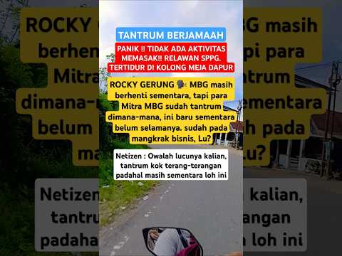 Mitra MBG tantrum berjamaah #prabowo #purbaya #youtubeshorts #viralvideo #video #shorts