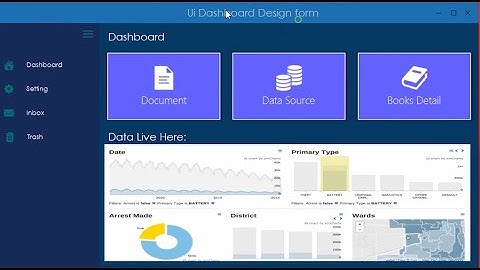 VB.NET | C# Modern Dashboard Design - Windows Application Form - In Visual Studio - Guna Framework