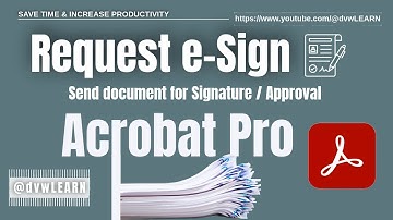 How to Request Signatures in Adobe Acrobat | Send PDF for Signature or Approval