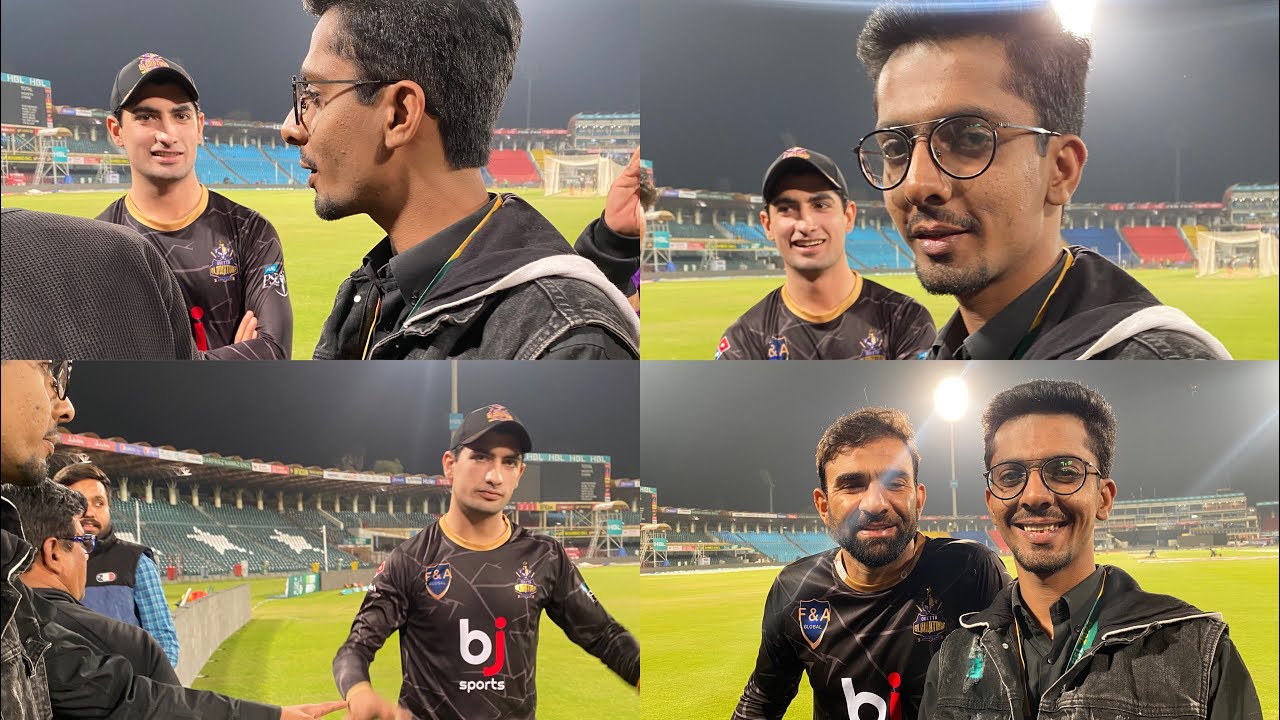I met Naseem Shah and Iftikhar Ahmed aka Chachu. 💚 | Pakistan Super ...