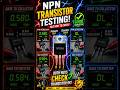 Easiest Way To Test NPN Transistor #npntransistor #electroniccomponents #shorts #multimeter #diy