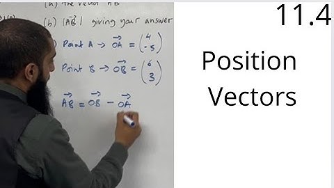 Edexcel AS Level Maths: 11.4 Position Vectors