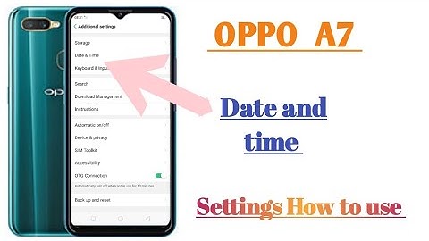 oppo A7 Date and time setting features || How to use