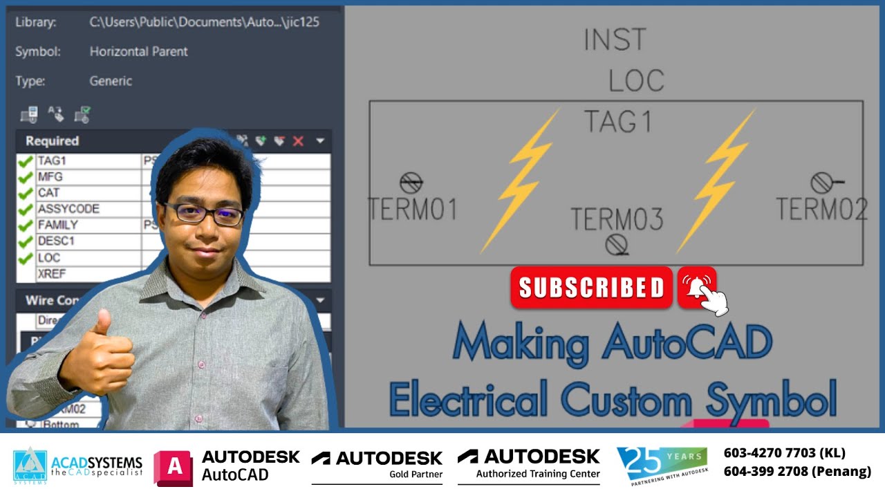 Making AutoCAD Electrical Custom Symbol