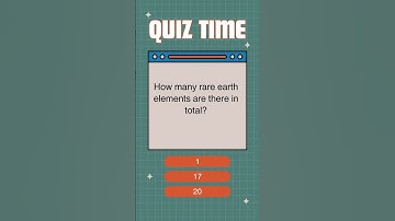🧠 Rare Earth Quiz: Uncover the Hidden Elements That Power Our World! #shortvideo #shorts #viral